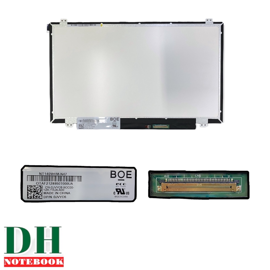จอโน๊ตบุ๊ค LED 14.0 SLIM 40 PIN หูบนล่าง 32CM 1366*768 NT140WHM-N47  B140XTN03.6, N140BGE-L43