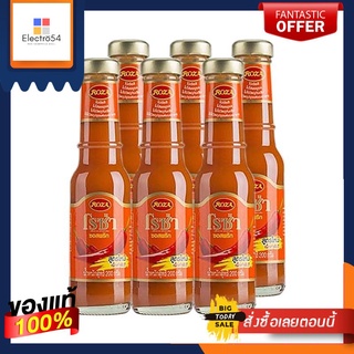 โรซ่า ซอสพริก 200 กรัม x 6 ขวด(แพค2)Roza Chili Sauce 200 g x 6 bottles(Pack 2)