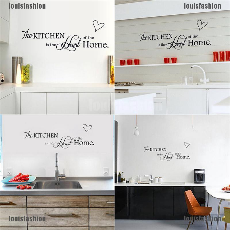 LFTH The Kitchen is the heart of the home Wall Art Wall sticker adore ...