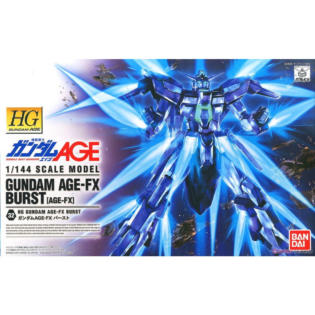 Bandai HG AGE Gundam AGE FX Burst : 443 ByGunplaStyle