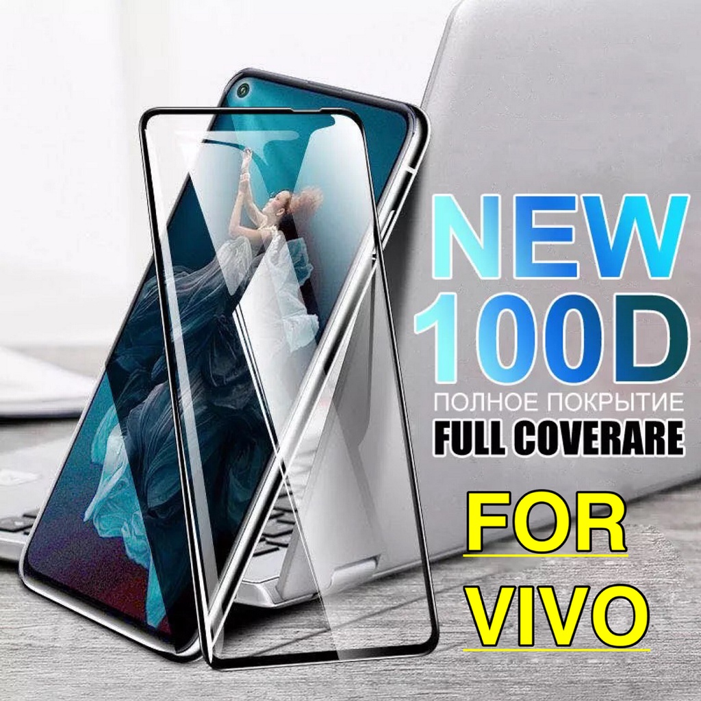 F ฟิล์มกระจกเต็มจอ Vivo V5 V5s V5+ V7 V7+ V9 V11 V11i V15 V15Pro V17 V17Pro V19 V20 V20se V20Pro V21