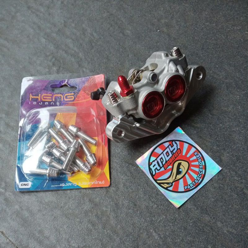 น็อตยึดคาลิปเปอร์ 81 สูตร 4p krucut m8x20 heng