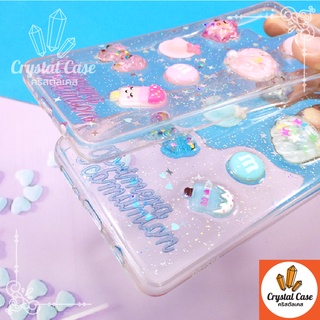 เคสมือถือนิ่มใส Samsung A21s A22 A52 A54TPU เจลกากเพชรอะไหล่เรซิ่นน่ารัก