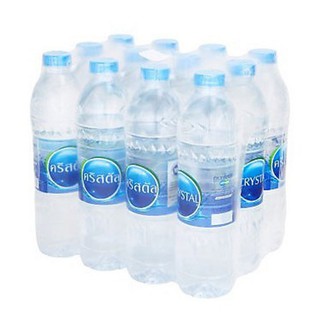 [ยกแพ็ค] น้ำดืมคริสตัล 600มิลลิตร แพ็ค12 น้ำดื่มยกแพ็ค น้ำดื่มขายส่ง Crystal Drinking Water 600ML Pack12