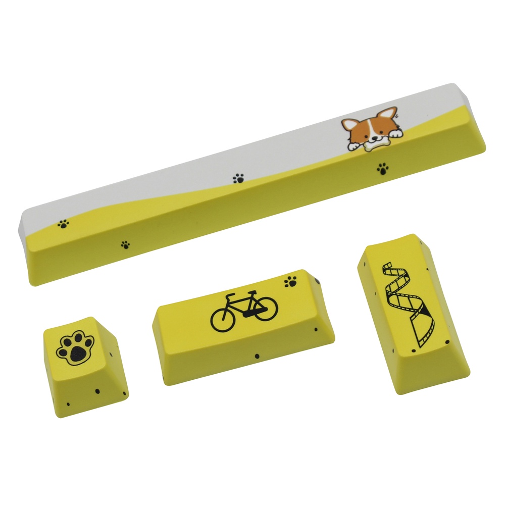 GPlanet Spacebar Keycap Cherry Profile 6.25U PBT 5-Sided Dye Sublimation สั่งพิเศษ ความเรียบเนียนและ