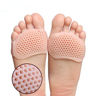 Shop Jung แผ่นรองหน้าเท้าสุภาพสตรี  ซิลิโคนรองหน้าเท้าส้นสูง  Silicone Soft Pads high heel shoes รุ่น 000475-ขาว/เนื้อ