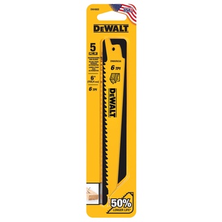 ใบเลื่อย ชุดใบเลื่อย DEWALT รุ่น DW4802 ยาว 6นิ้ว 6TPI สำหรับตัดไม้ 5ใบ/แพ็ค @wsang