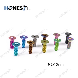 Honesti22 Gr5 Titanium alloy Countersunk head screw M 5X15mm/ 0.8 P.