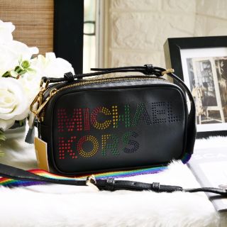 🇺🇸กระเป๋าMichael Kors Rainbow Black