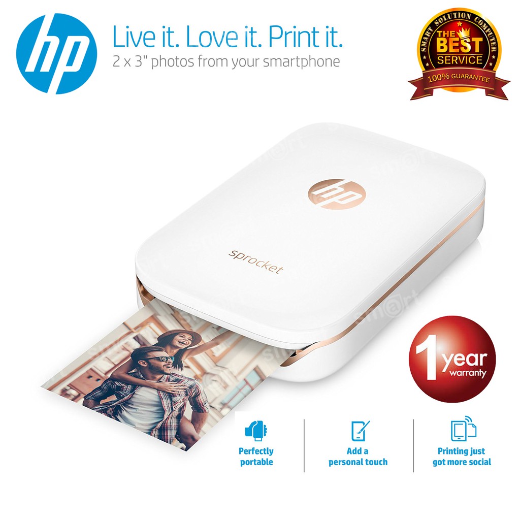 HP Sprocket Photo Printer (Z3Z91A) - White