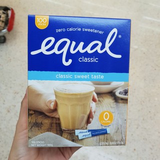 น้ำตาลเทียม วัตถุให้ความหวานแทนน้ำตาล Equal Classic 100g.