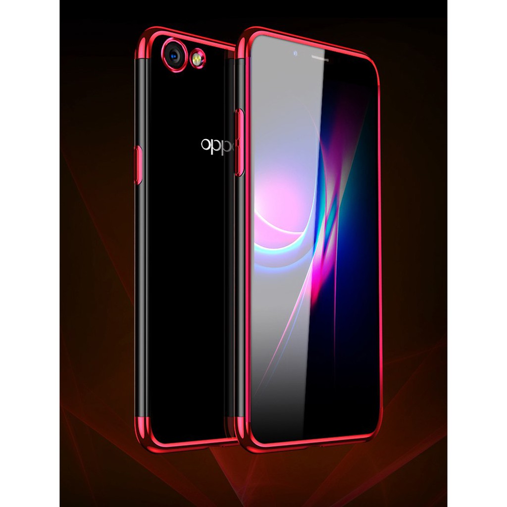 OPPO  #R9S  #A83  เคส tpu แต่งโครเมียม