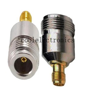 อะแดปเตอร์เชื่อมต่อ RP-SMA Female Pin to N Female Straight RF Coax Coaxial 2 ชิ้น