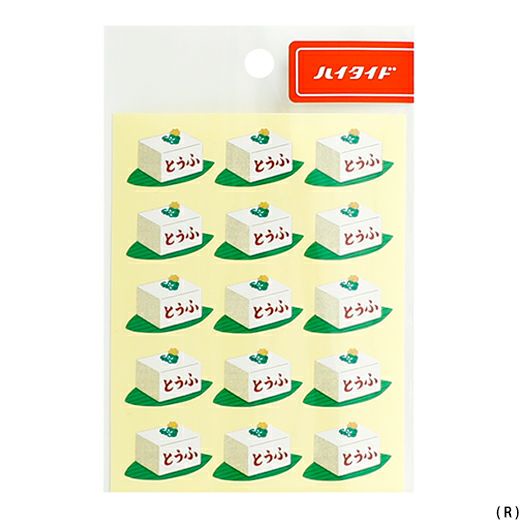 HIGHTIDE Everybody’s Sticker R (Tofu) (HCL094-R) / สติ๊กเกอร์ลายน้องเต้าหู้ แบรนด์ HIGHTIDE จากประเทศญี่ปุ่น