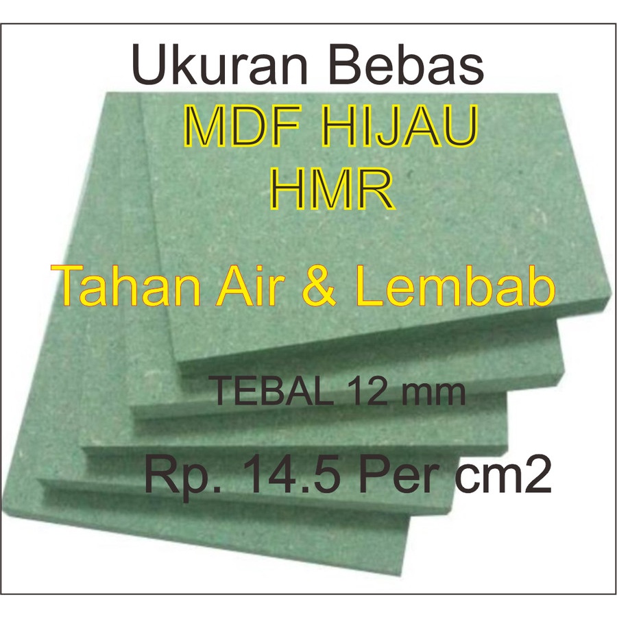 HIJAU Green MDF 12 mm HMR กันน้ําและกันความชื้น