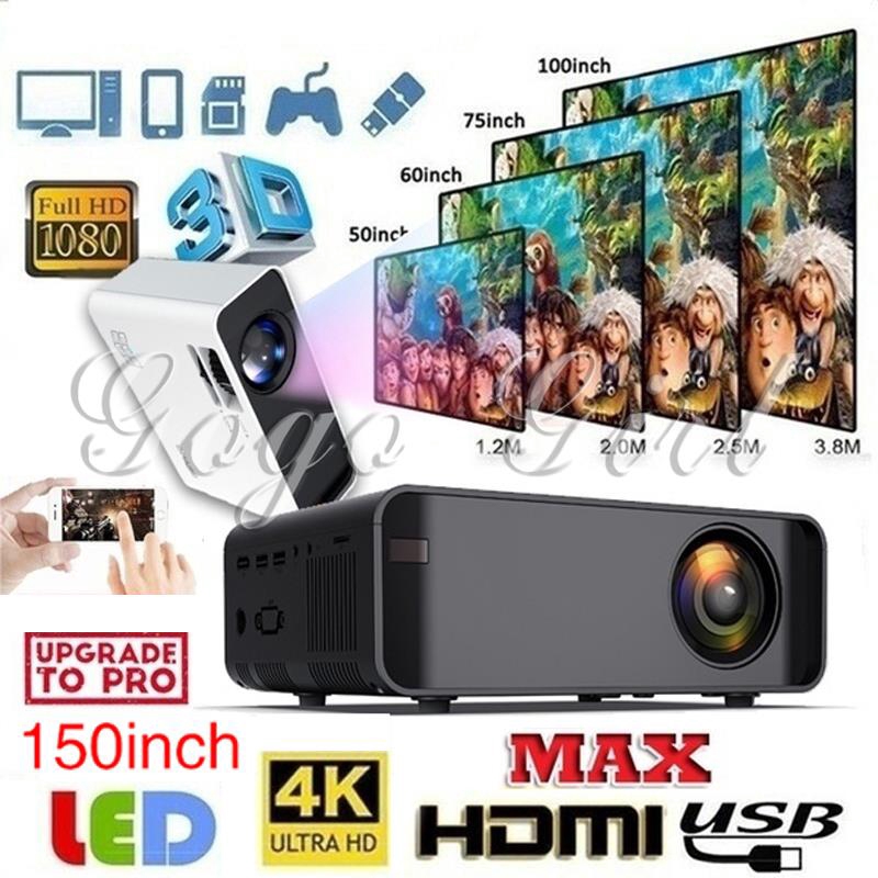 Gogo LCD Projector HDMI/AV/USB/TF/VGA Home Theater Projector Smart ...