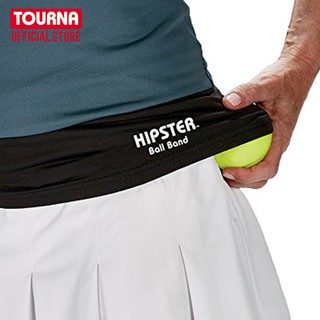 TOURNA Hipster Ball Band แถบผ้ายืดหยุ่น สำหรับเหน็บลูกเทนนิส สีดำ 1 ชิ้น