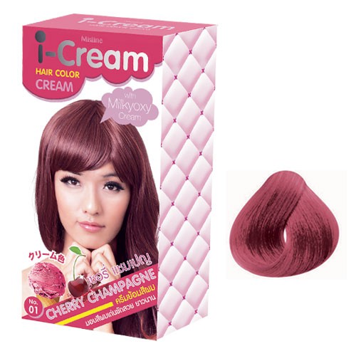 มิสทิน ไอ-ครีม แฮร์ คัลเลอร์ ครีม ชุด แซก 50กรัม MISTINE-I - CREAM HAIR-COLOR CREAM-50 G.