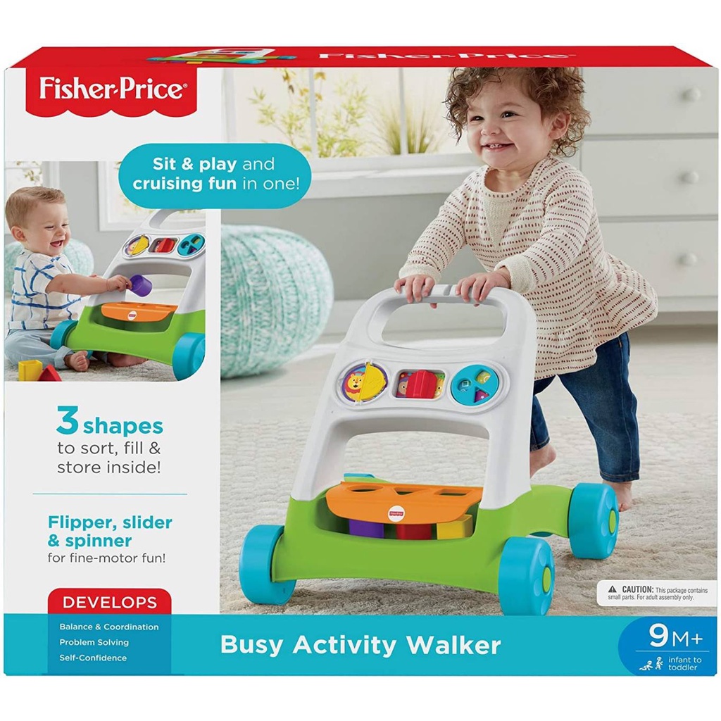 Fisher Price Busy Activity Walker รุ่นFYK65  ฟิชเชอร์ ไพรส รถหัดเดิน รถขาไถ