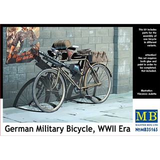 ฟิกเกอร์โมเดล Master Box Model 1/35 MB35165 German Military Bicycle, WWII Era