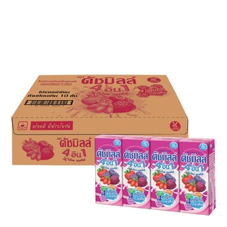 ดัชมิลล์ นมเปรี้ยว ยูเอชที รสเบอร์รี่รวม 180 มล. แพ็ค 48 กล่อง Dutchmill 4 Mix Berry 180 ml x 48