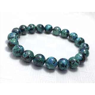 Australian Chrysocolla 10mm กำไลหินธรรมชาติแท้ 100 %