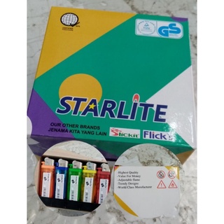 ไฟเช็ค​ STARLITE ใช้ได้นาน 1 กล่อง 50 ชิ้น