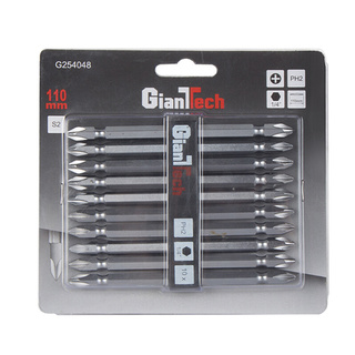 ถูกที่สุด✅  ดอกไขควง GIANT TECH รุ่น G254048 ขนาด PH2 x 110 มม. (ชุด 10 ชิ้น) สีเงิน Screwdrivers &amp; Nut Drivers