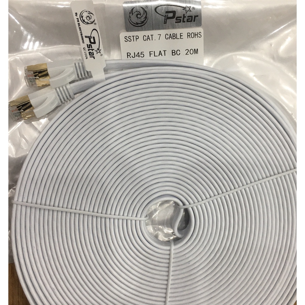 CAT7 Gigabit ยาว 20  เมตร สายเคเบิลอีเทอร์เน็ต, ENJOY 10000 Mbps การส่งข้อมูลความเร็วสูง