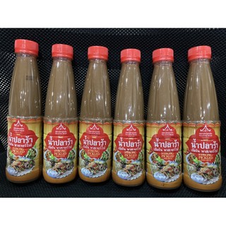 นำ้ปลาร้า เข้มข้น พาสเจอร์ไรส์ ตรา ปลายจวัก Strong Pickled Fish Sauce Plai Jawak Brand จำนวน 6 ขวด