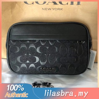 Coach AUTHENTIC 50713 กระเป๋าสะพายข้างผู้ชายสไตล์ป่ากระเป๋ากล้องกระเป๋าโทรศัพท์