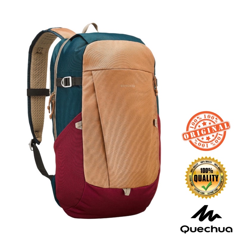 กระเป๋าเป้สะพายหลังขนาด 20 ลิตร รุ่น NH100 (สีน้ำตาล) QUECHUA