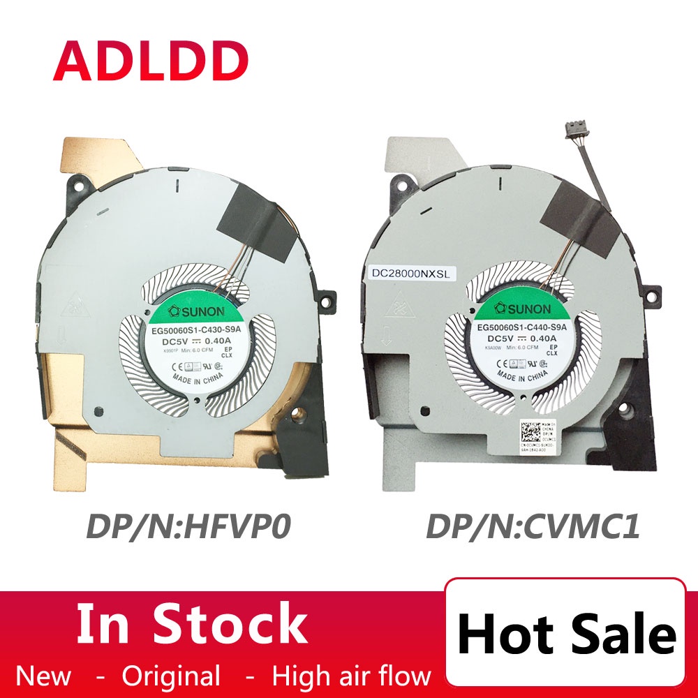 พัดลมระบายความร้อน CPU แล็ปท็อปใหม่ Cooler dell Latitude 5501 EG50060S1-C440-S9A C330-S9A DC28000NWS