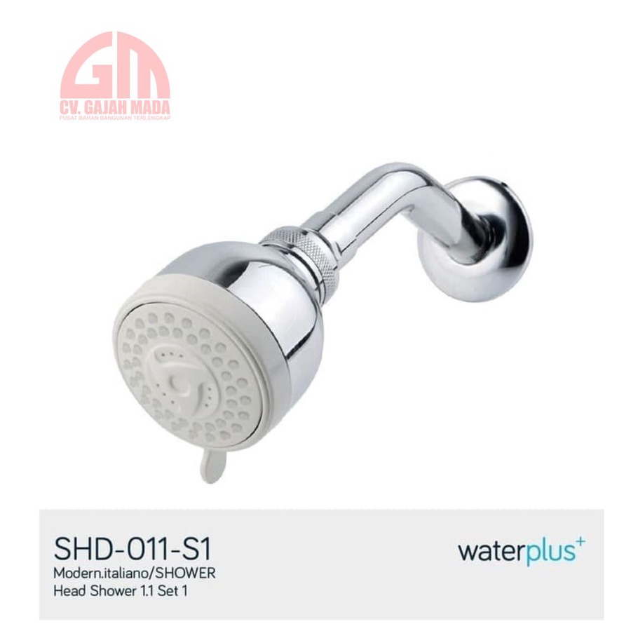 WaterPlus SHD 011 S1 Chrome Withe หัวฝักบัวในตัว - พร้อม