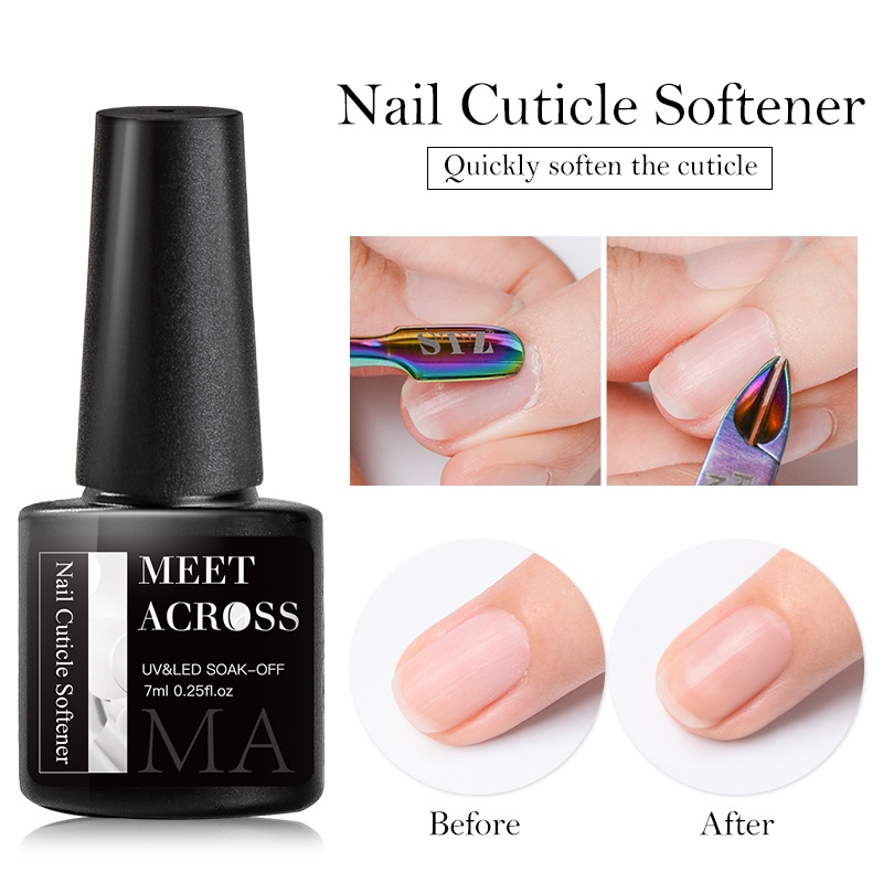 MEET ACROSS น้ํายาปรับหนังกําพร้าเล็บ หนังกําพร้าที่ตายแล้ว เครื่องมือกําจัดหนังกําพร้า