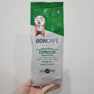 Boncafe Espresso Roasted Coffee Bean 250g  บอนกาแฟเอสเปรสโซ่เมล็ดกาแฟคั่ว 250 กรัม