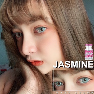 คอนแทคเลนส์ คอนแทคเลนส์แฟชั่น บิ๊กอาย Wink Contactlens ลาย JASMINE Gray (สีเทา)