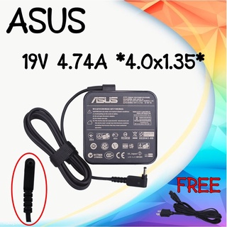 ADAPTER ASUS 19V 4.74A 4.0*1.35 (สี่เหลี่ยม) / อะแดปเตอร์ เอซุส 19V 4.74A 4.0*1.35 (สี่เหลี่ยม)