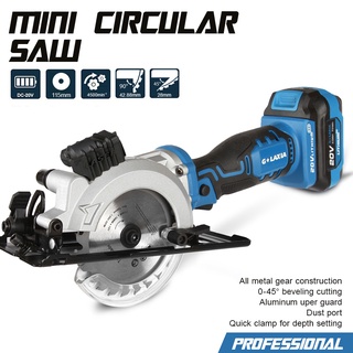 เลื่อยวงเดือนเล็กไร้สาย GALAXIA DC-20V li-ion battery High Performance Cordless Mini Circular Saws