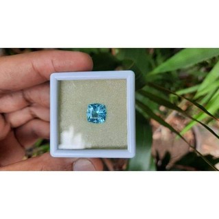 พลอยไวท์โทปาส (White Topaz) น้ำหนัก 5.65 กะรัตความสูง7.5 กลม 10×10มิล พลอยแท้จากประเทศบราซิล