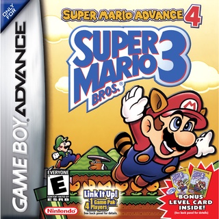 ตลับ GBA Super Mario Advance 4: Super Mario Bros. 3 ตลับผลิตใหม่