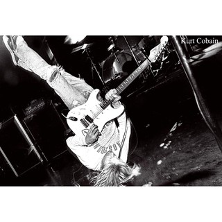 โปสเตอร์ รูปถ่าย คอนเสิร์ต นักร้อง วงดนตรี ร็อก NIRVANA Kurt Cobain 1987-94 POSTER 24"x35" Legend American Rock Band v14