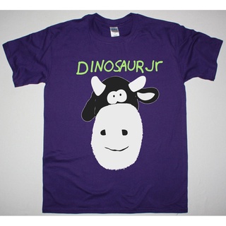เสื้อยืดผ้าฝ้ายเสื้อยืดแขนสั้นลําลอง คอกลม ผ้าฝ้าย พิมพ์ลายไดโนเสาร์ Jr Cow สีม่วง แฟชั่นสําหรับผู้ชาย 2022L XL  XXL 3XL