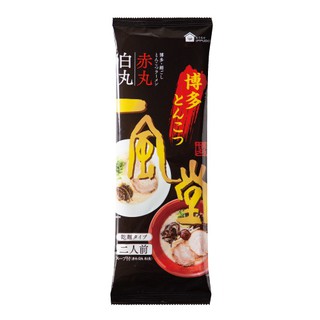 IPPUDO Hakata Silk Tonkotsu Ramen / Shiromaru / Akamaru / สำหรับ 2 คน / ประเภทบะหมี่แห้ง / ส่งตรงจากญี่ปุ่น