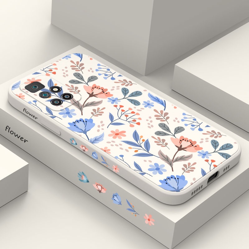 Creativeโรแมนติกสวนเคสโทรศัพท์สําหรับxiaomi Redmi 13 13C 12C 12 10A 10 10C 5G 4G 2022 ซิลิโคนเหลวด้านข้างรูปแบบฝาครอบ