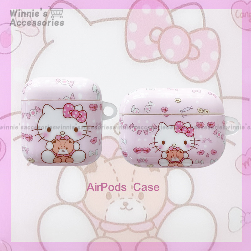Hello Kitty เคส AirPods Pro Case สำหรับ Apple AirPods 1 2 Pro Cute Cartoon ฝาครอบป้องกัน
