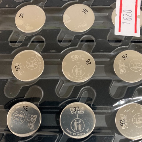 พร้อมส่ง> ถ่านกระดุม Maxell CR1620 แบบหลุมแบ่งขาย 1 ก้อน 5 ก้อน หรือ 10 ก้อน