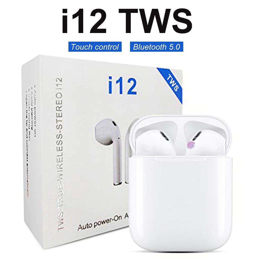 หูฟัง i12 i7S TWS รุ่นสองหู ซ้ายและขวา HBQ-i7S i9s i11 TWS หูฟังไร้สาย แบบ 2ข้าง ใช้ใด้กับโทรศัพท์ทุกรุ่นที่มีบลูทธู