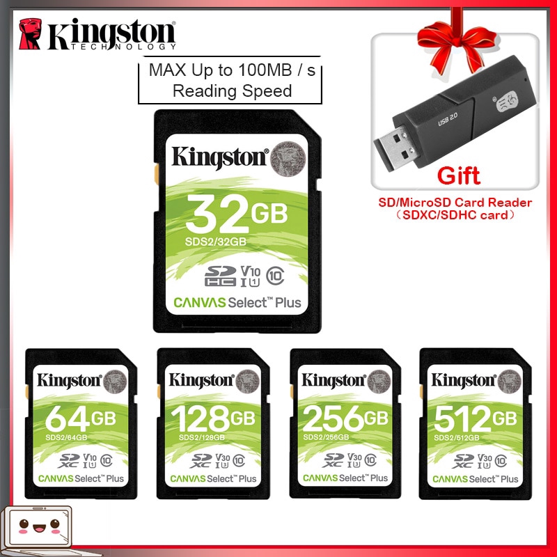 Kingston SD Card 32GB 64GB 128GB Memory Card cartao de memória SDHC/SDXC Micro SD Card 256GB for HD