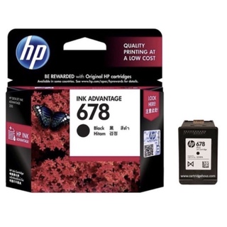 ตลับหมึกแท้ HP 678 สีดำ